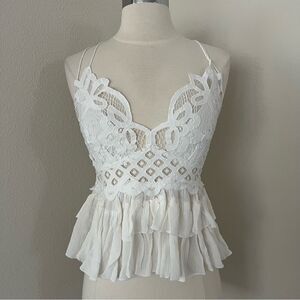 Free People Adella Cami White M